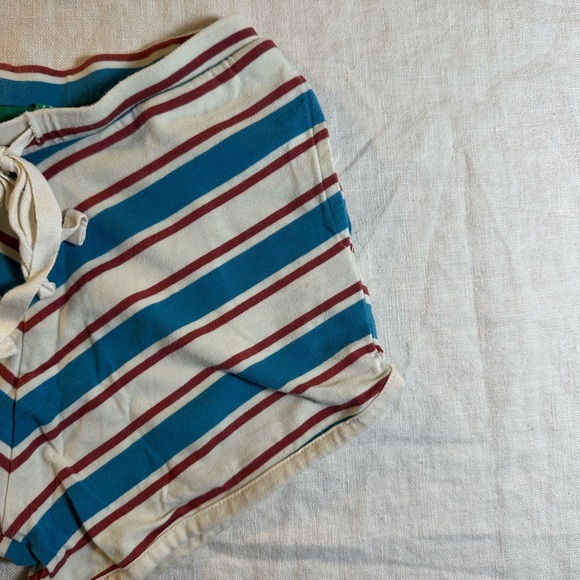 Boys Blue Striped Cotton Matching Summer Set Size 4-5 Little Organic Cotton - Picture 6 of 9